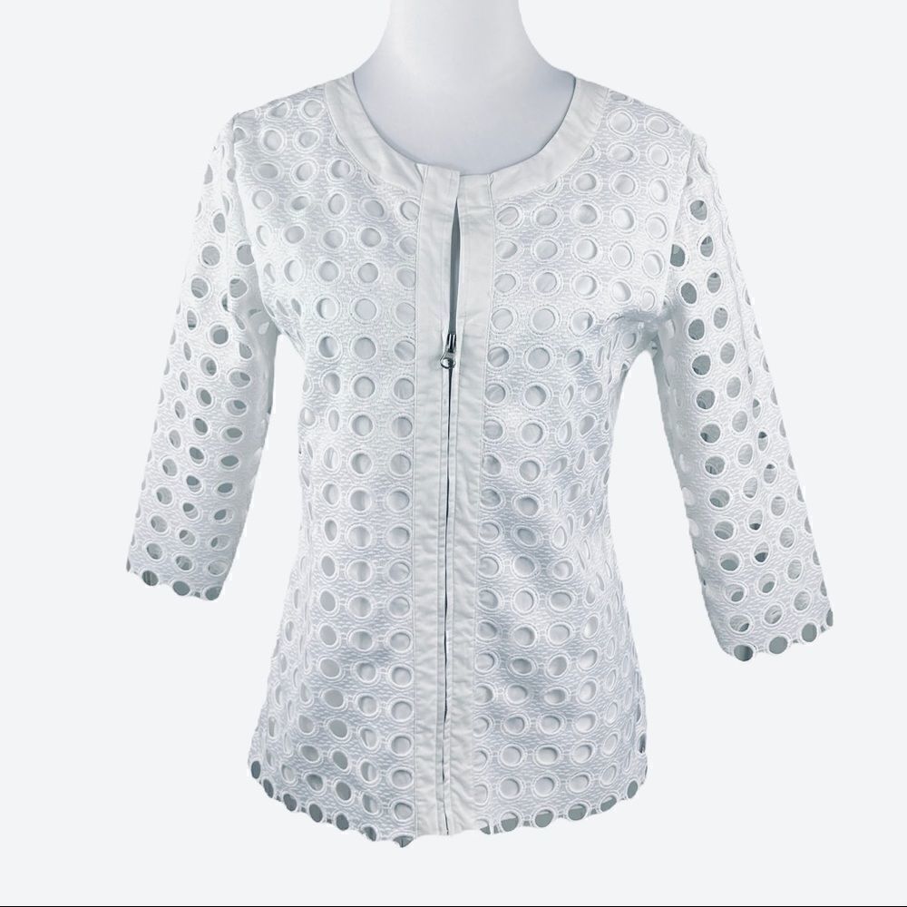 NWT Ravel White Zip Jacket, Size S‎